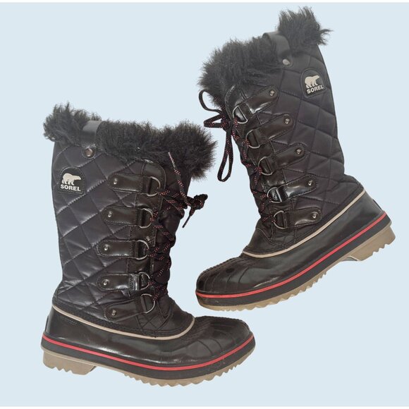 SOREL Tofino Cate Quilted Waterproof Winter Snow Boots Sz 8.5 - Picture 1 of 8